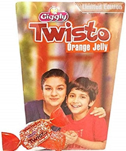 Giggly Big Twisto Orange Flavour Jelly Box