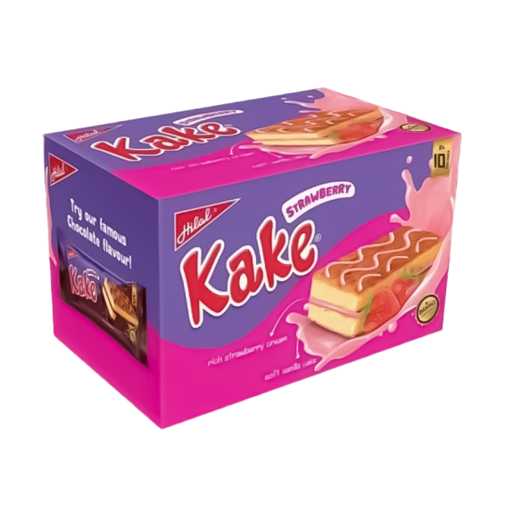 Hilal Kake Strawberry (Box) 24Pcs