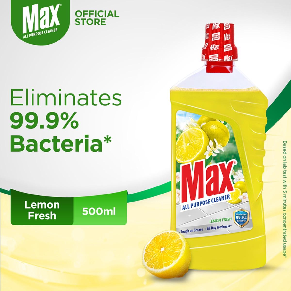 Max Lemon Fresh All Purpose Cleaner Bottle 500ml