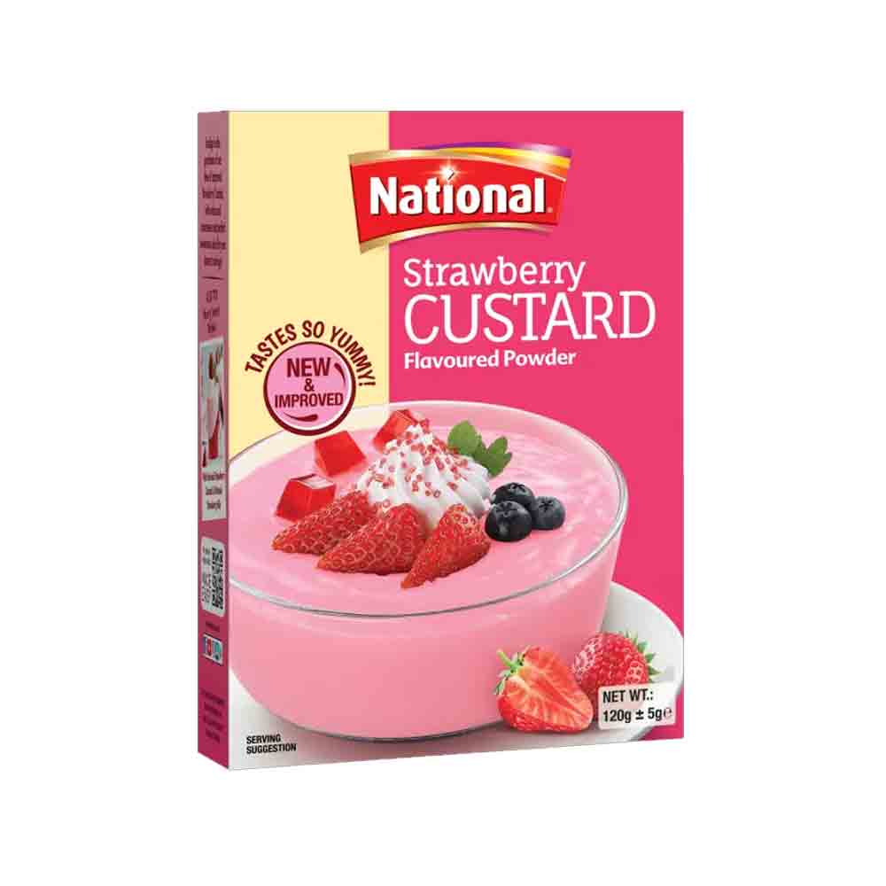National Custard Strawberry 120g