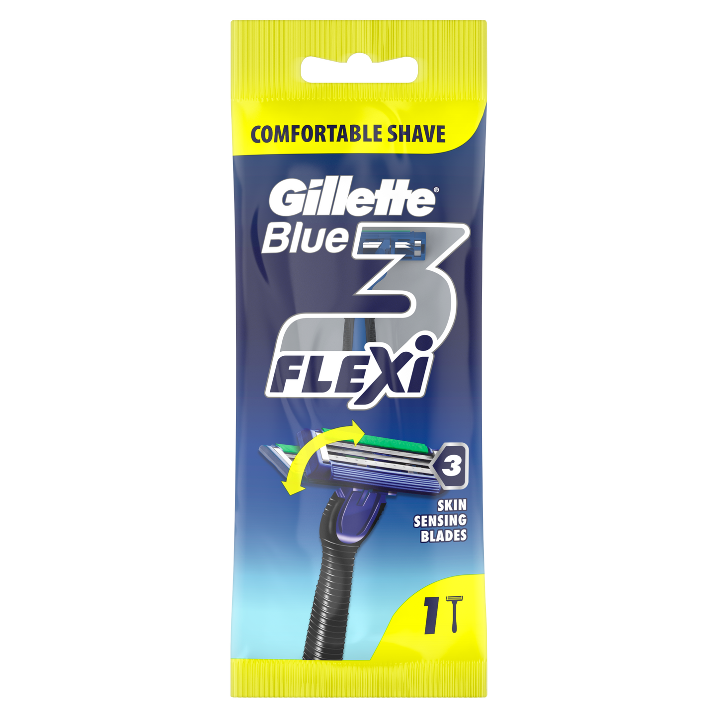 Gillette Blue 3 Flexi Shaving Razor Single