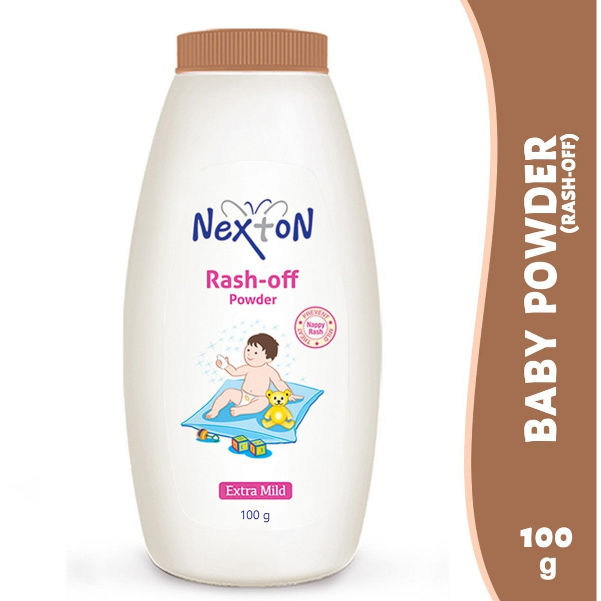 Nexton Rash-Off Extra Mild Baby Powder, 100g