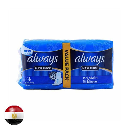 Always Maxi Thick 16Pcs Extra Long V.Pack