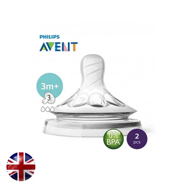 Avent Philips Natural II Teat Medium Flow 3M+3H