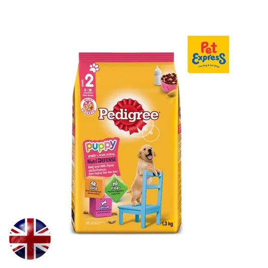 Pedigree Dog Food Puppy Beef & Milk 1.3kg