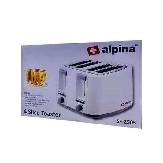 Alpina 4 Slice Cool Touch Toaster 1300W Sf-2505