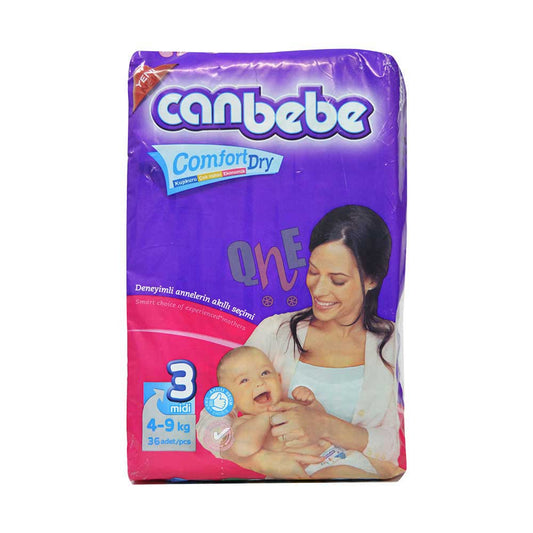 Canbebe Super Midi Diaper Size 3 36 Pcs (4-9 Kg)