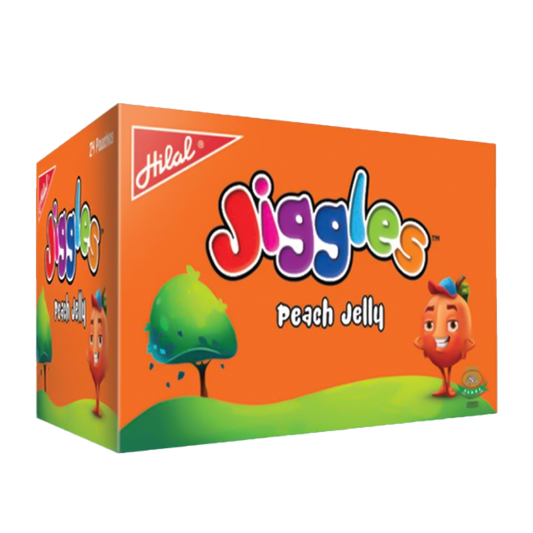 Hilal Jiggles Peach Jelly 310gm 24pcs