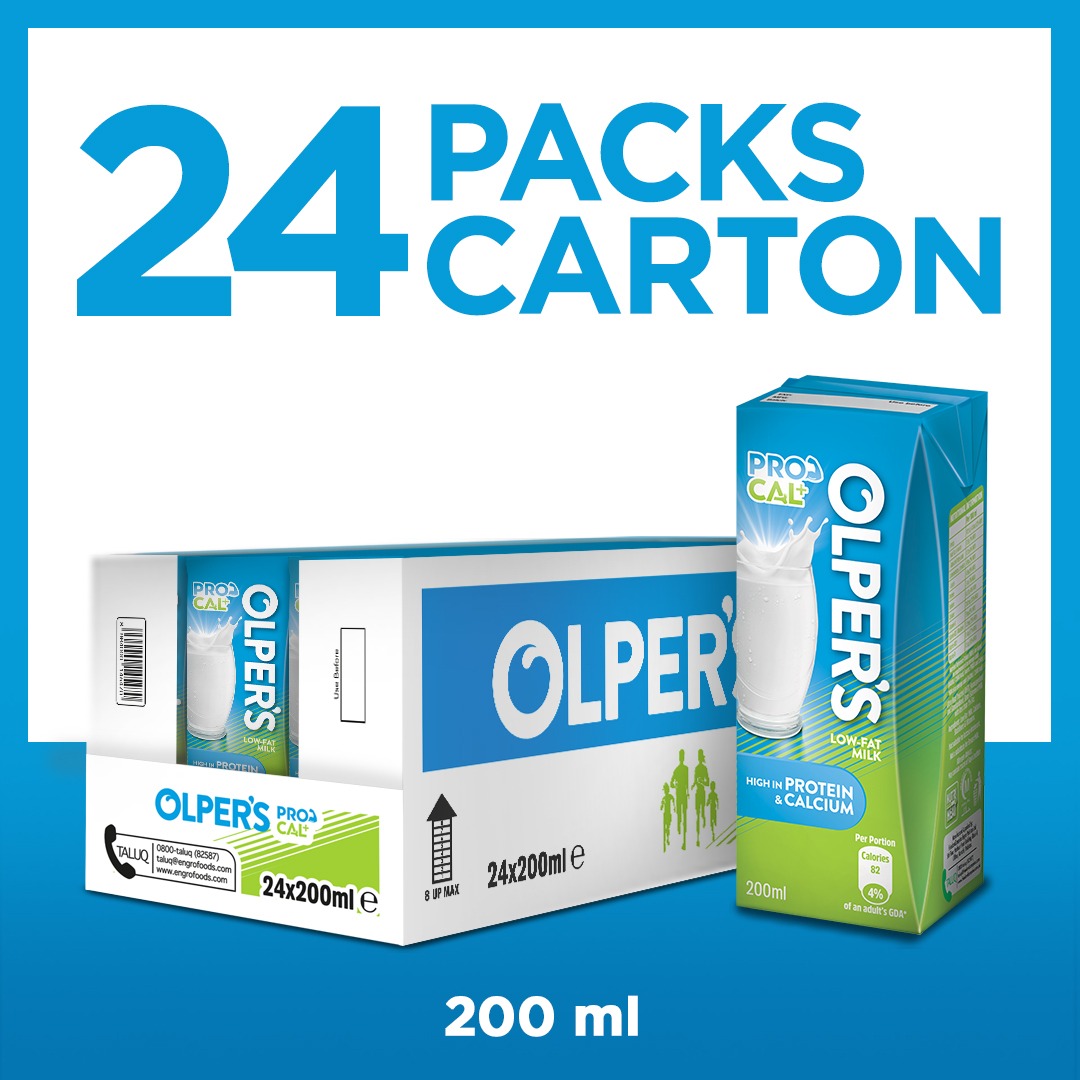 Olpers Protein Calcium Milk 200ml - 24pcs Carton