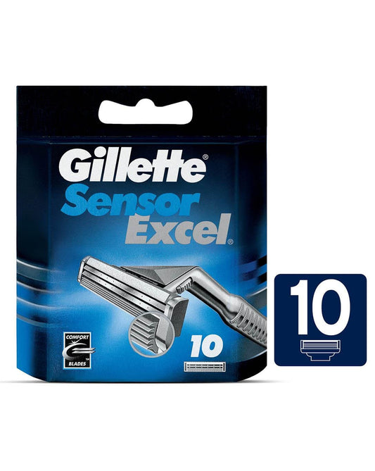 Gillette Sensor Excel Shaving Razor Carts 10s