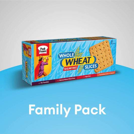 Peek Freans Whole Wheat Slices Sugar Free Family Pack