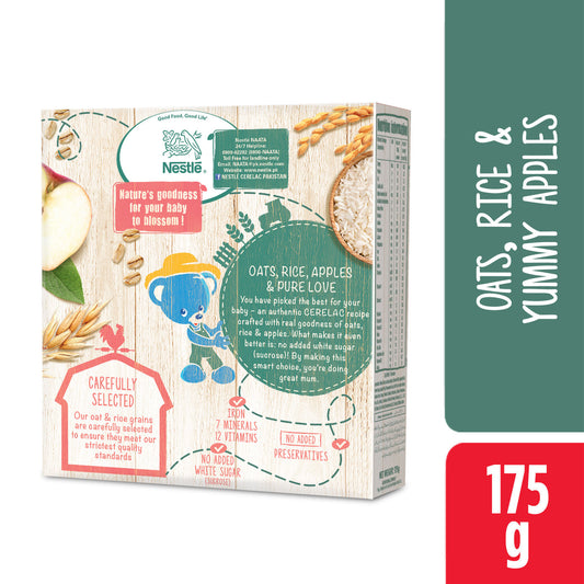 NESTLE CERELAC NATURES SELECTION Rice Oats & Apple 175 Gm