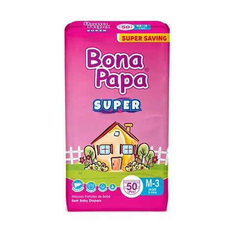 Bona Papa Baby Diapers Medium 50Pcs
