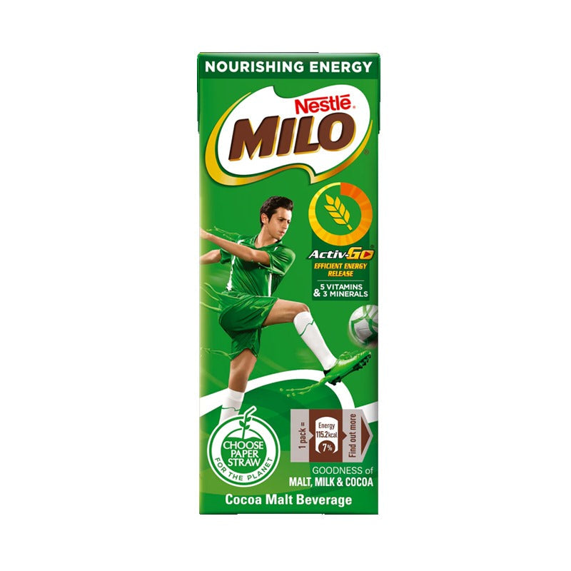 Nestle Milo Energy Hot Liquid Drink Tetra 180ml