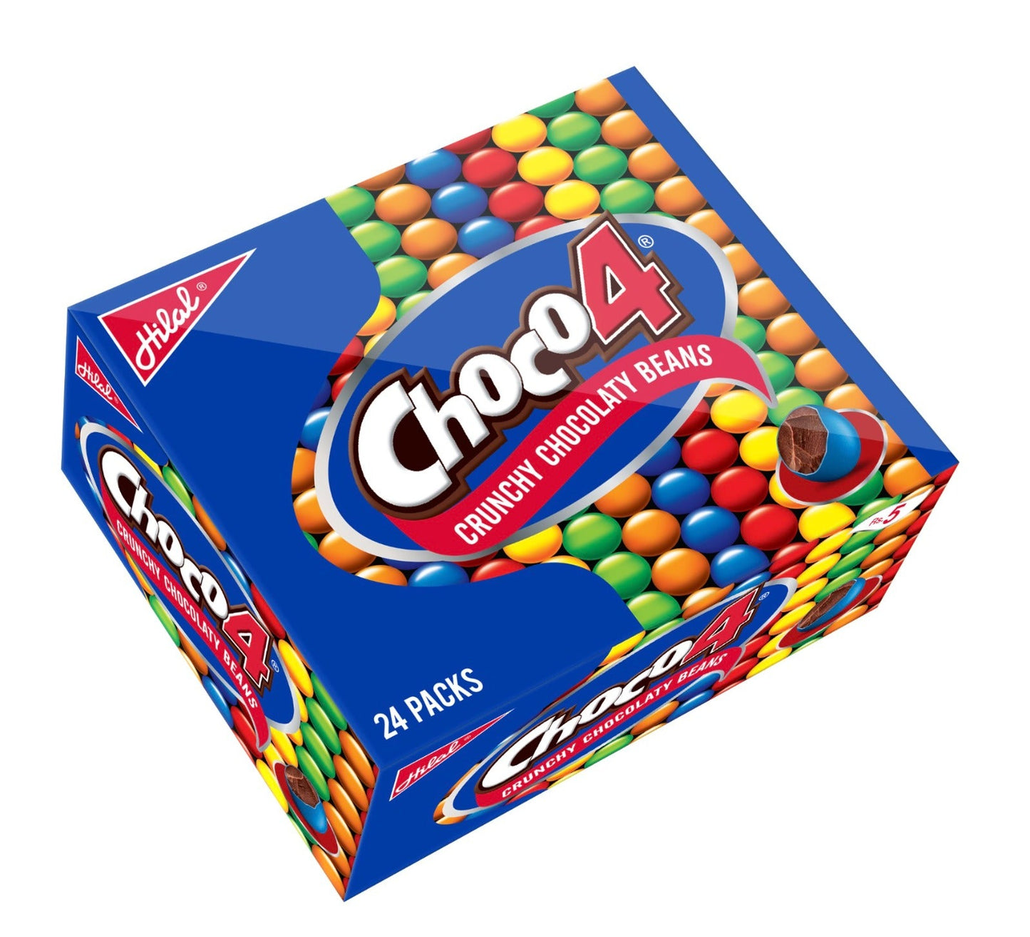 Hilal Choco 4 Crunchy Chocolate Beans Box 24pcs