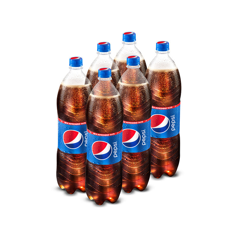 Pepsi Soft Drink 1-Litre Bottle 6-Pcs Case