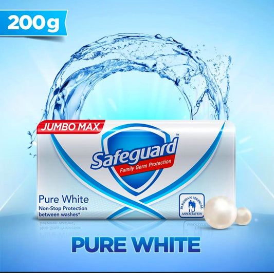 Safeguard Pure White Bar Soap 200 gm