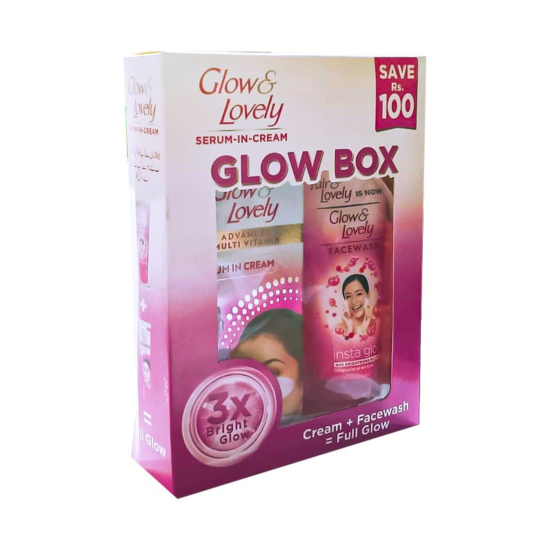 Glow & Lovely Cream + Face Wash Glow Box