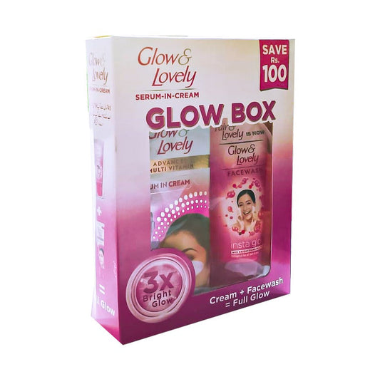 Glow & Lovely Cream + Face Wash Glow Box