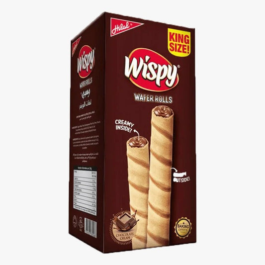 Hilal Wispy Waffers Rolls Chocolate 12 pcs Box