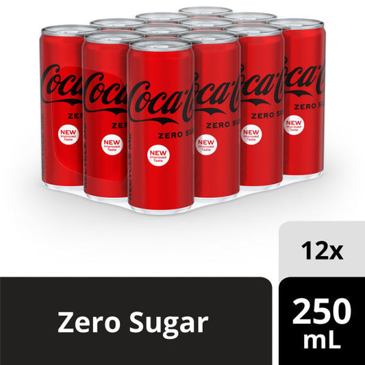 Coca Cola Zero Can 250 ml 12-Pcs Case