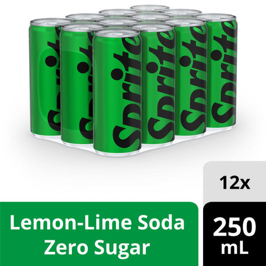 Sprite Zero Slim Can 250 ml 12-Pcs Case