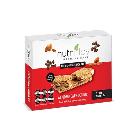 Nutri Lov Granola Bars, Almond Cappuccino, 40g