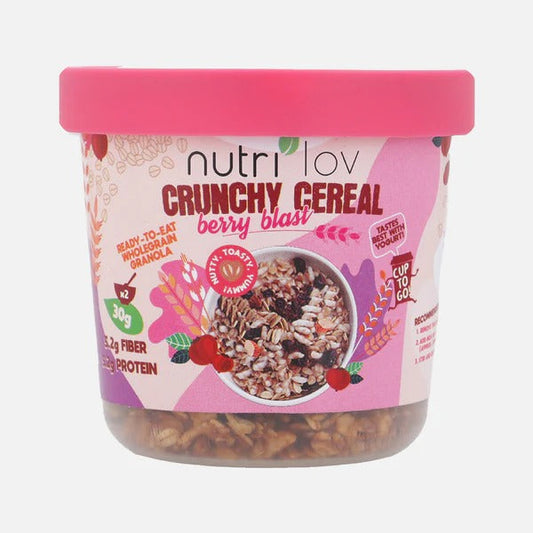 Nutri lov Crunchy Cereal Berry Blast 70g Cup