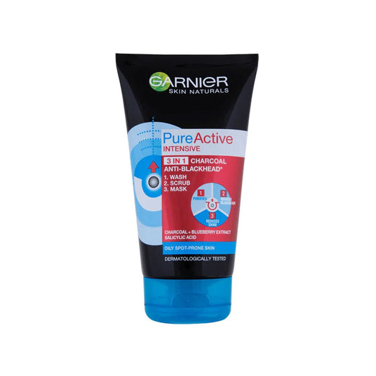 Garnier Skin Active Pure Active 3-in-1 Charcoal face wash  100ml