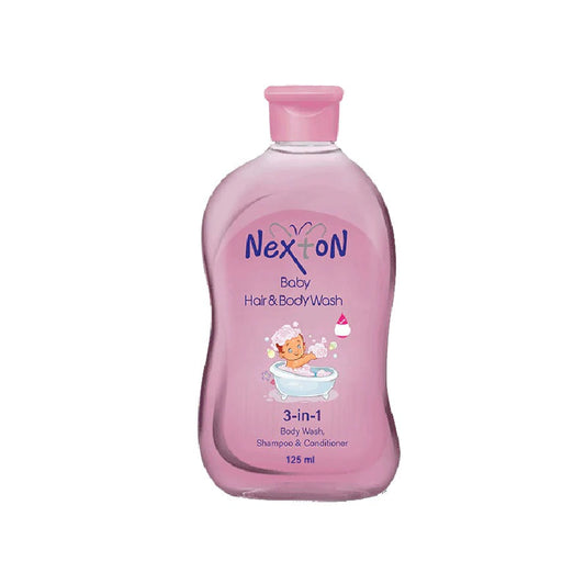Nexton 3-In-1 Baby Hair & Body Wash, Shampoo & Conditioner, 125ml