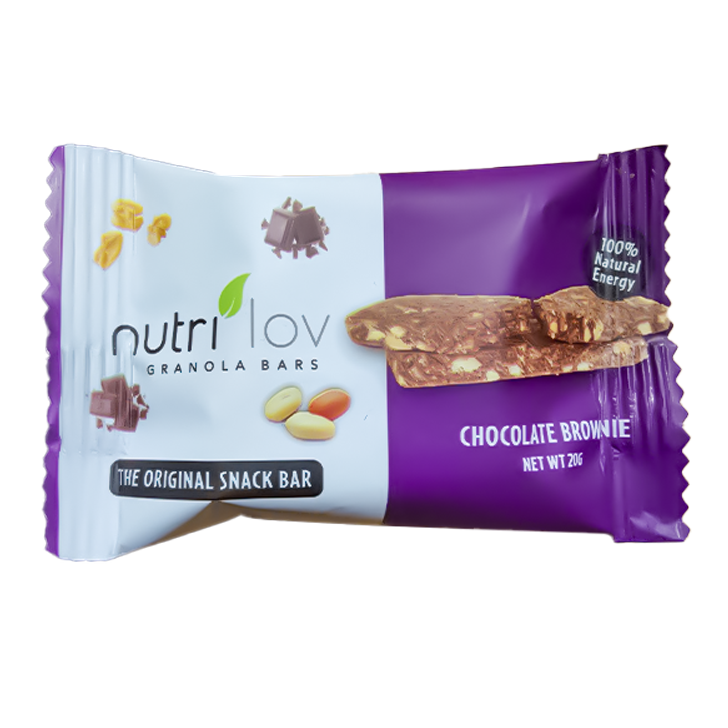Nutri Lov Granola Bars, Chocolate Brownie, 20g