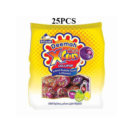 Deemah Fun Mix Fruite Lollipop 25pcs pack