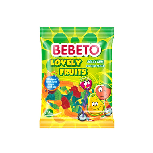 Bebeto Lovely Fruits Jelly Gum Pouch, 80g