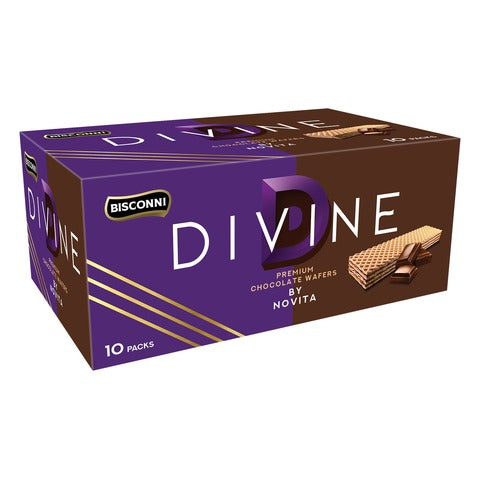 Bisconni Divine Premium Chocolate Waffers 10pcs Box