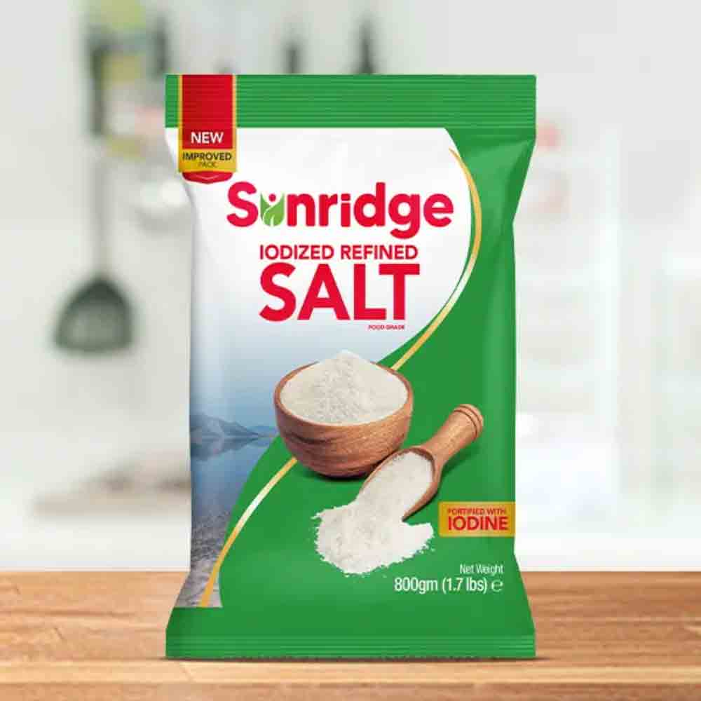 Sunridge Iodized Refined Salt, 800g