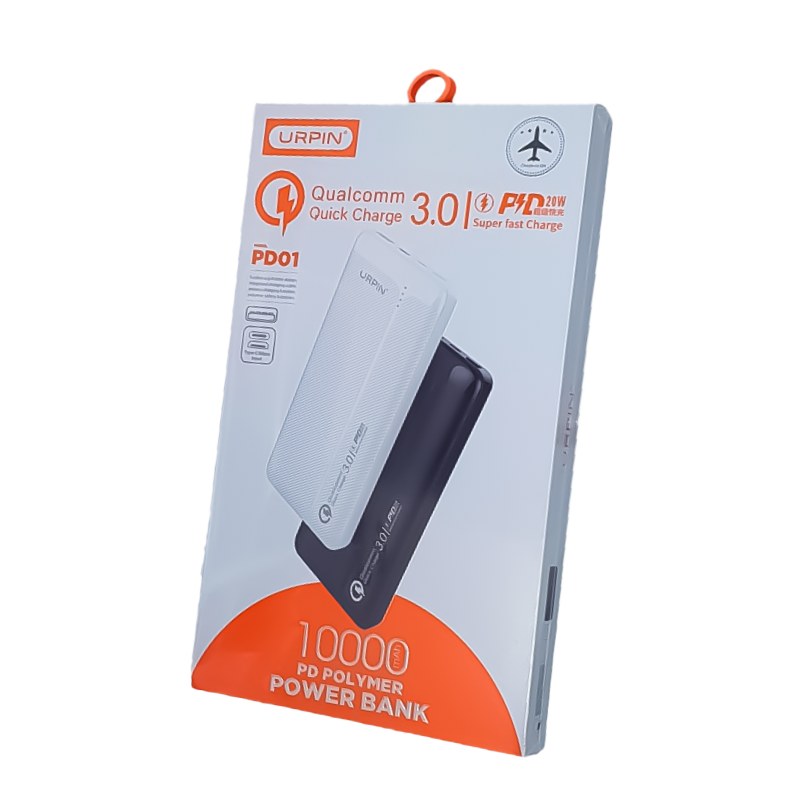 Urpin PD01 10000mAh PD Polymer Power Bank