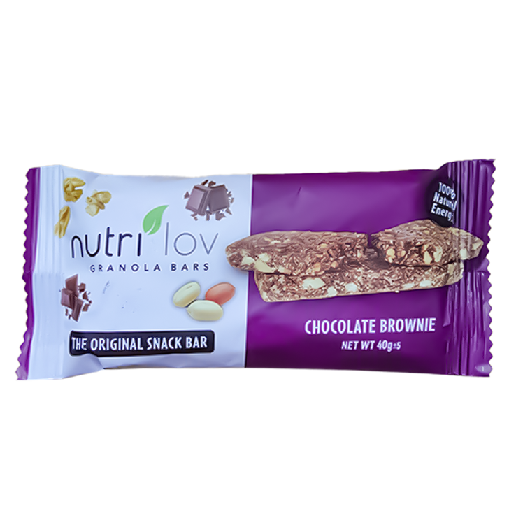 Nutri Lov Granola Bars, Chocolate Brownie, 40g