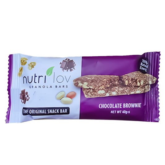 Nutri Lov Granola Bars, Chocolate Brownie, 40g