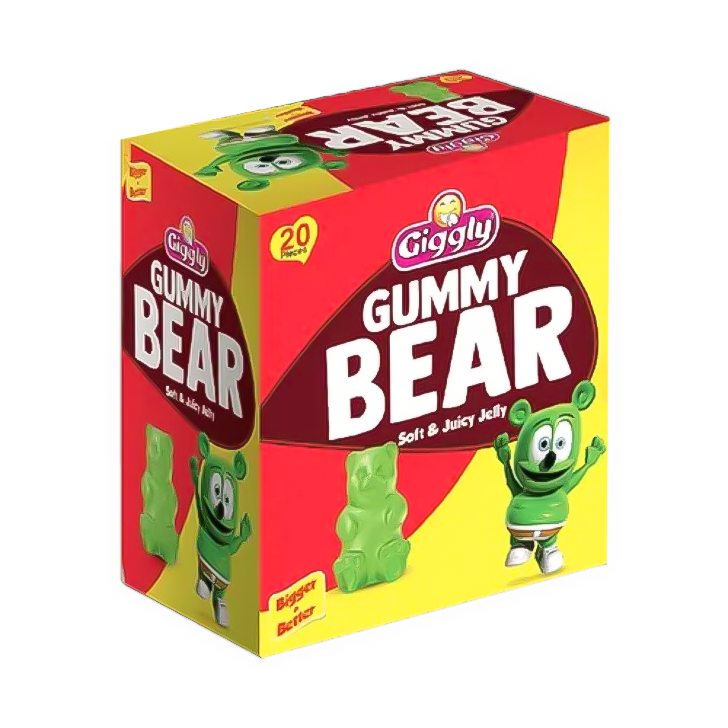 Giggly Gummy Bear Soft & Juicy Jelly - 20 Pcs Box