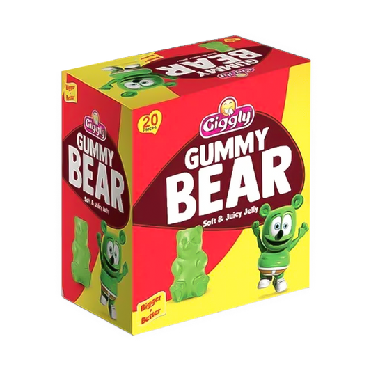 Giggly Gummy Bear Soft & Juicy Jelly - 20 Pcs Box