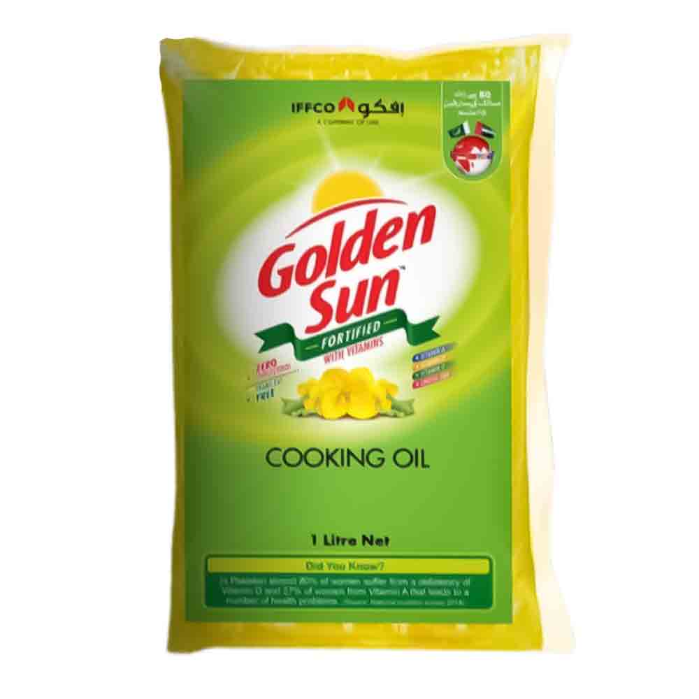 Golden Sun Cooking Oil Single Pouch 1 Litre